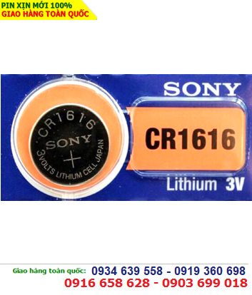 Sony CR1616; Pin 3v lithium Sony CR1616 chính hãng 
